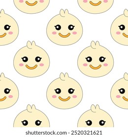 Seamless pattern featuring Angry Birds and various animal cartoon characters in playful poses. Ideal for kids' products, textiles, wallpapers, and digital designs, adding fun and energy to any project