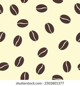 A seamless pattern featuring coffee beans, perfect for adding a warm, textured touch to designs. Ideal for backgrounds, packaging, or textiles, this pattern offers a cozy, coffee inspired.