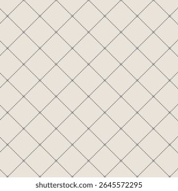 A seamless pattern featuring a diamond grid design in neutral tones.