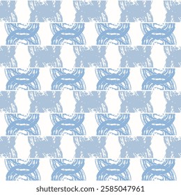 Seamless pattern featuring hand-drawn ink brushstrokes in a circular, abstract style with a modern and artistic feel, suitable for textiles, wallpapers, and digital designs. 