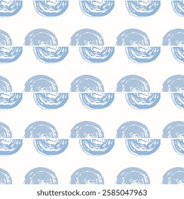 Padrão contínuo com pinceladas de tinta desenhadas à mão em um design redemoinho, semelhante a ondas, evocando o movimento das ondas do oceano ou impressões tradicionais japonesas de xilogravura. 