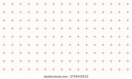 Seamless pattern featuring minimalist light brown geometric star shapes with subtle dotted textures, arranged in a clean grid on a soft cream background, perfect for modern elegant designs, textiles, and subtle branding.