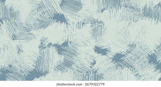 A seamless pattern featuring overlapping brush strokes in shades of light blue and white. The texture is slightly rough, with visible brush marks creating a dynamic effect.