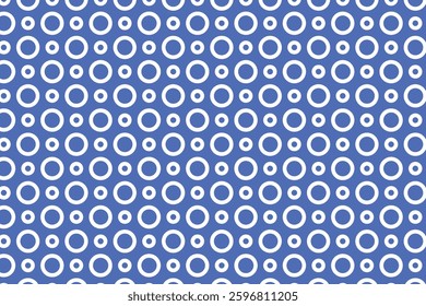 A seamless pattern featuring variously sized concentric circles arranged in a structured, repetitive layout. The design's symmetry and balance make it ideal for modern backgrounds.