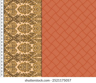Patrón Sin Costuras Con Flores Vibrantes Y Exuberantes Hojas Tropicales De Fondo. Perfecto Para Textil, Papel, Papel De Envolver.