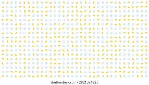 seamless pattern featuring yellow suns blue moons stars and celestial symbols arranged evenly on a white background