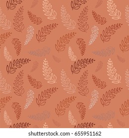 Seamless pattern with fern. beautiful print for textile, wallpaper, tile, dress. repeatable background