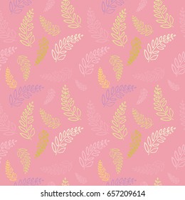 Seamless pattern with fern. beautiful print for textile, wallpaper, tile, dress. repeatable background
