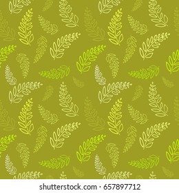 Seamless pattern with fern. beautiful print for textile, wallpaper, tile, dress. repeatable background