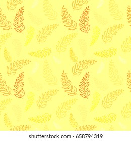 Seamless pattern with fern. beautiful print for textile, wallpaper, tile, dress. repeatable background