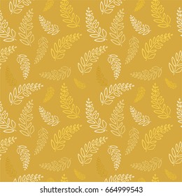 Seamless pattern with fern. beautiful print for textile, wallpaper, tile, dress. repeatable background
