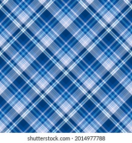 Patrón sin brillo en los colores azul festivo para plaid 2