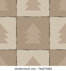 Seamless pattern. Festive brown Kraft wrapping paper. Texture Kraft. Textile rapport.