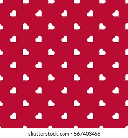 Seamless pattern. Festive elegant texture with repeating hearts. St Valentine's day background. Vector element of graphical design