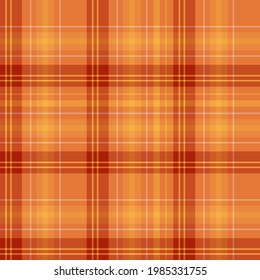 Seamless pattern in festive orange and yellow colors for plaid, fabric, textile, clothes, tablecloth and other things. Vector image. 
