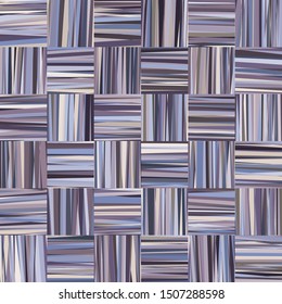 Seamless pattern. Fibrous squares. Imitation of parquet. Chaotic coloring. The illusion of curvature.