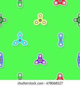 Seamless pattern with  Fidget spinners for your design