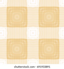 Seamless pattern. Figured checkered pattern. Grunge style. White and yellow.