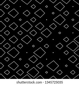 Seamless pattern. Figures background. Kites ornament. Ethnic wallpaper. Polygons motif. Quadrangles backdrop. Geometric image. Digital paper, textile print, web design, abstract. Vector