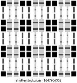 Seamless pattern. Figures, blocks illustration. Rectangles, shapes ornament. Tiles, forms wallpaper. Ethnic motif. Bricks backdrop. Geometric background. Digital paper, textile print, abstract vector.