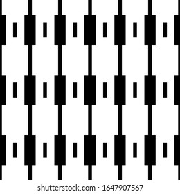 Seamless pattern. Figures, blocks illustration. Rectangles, shapes ornament. Strokes, forms wallpaper. Ethnic motif. Geometric background. Digital paper, textile print, abstract backdrop. Vector art.