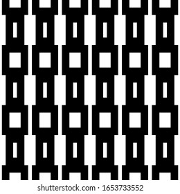 Seamless pattern. Figures, blocks illustration. Rectangles, shapes ornament. Checks, forms, strokes wallpaper. Ethnic motif. Geometric background. Digital paper, textile print, abstract backdrop