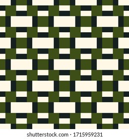 Seamless pattern. Figures, blocks illustration. Bricks, forms backdrop. Rectangles, squares ornament. Tiles, shapes wallpaper. Ethnic motif. Geometric background. Digital paper, textile print. Vector