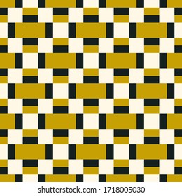 Seamless pattern. Figures, blocks illustration. Tiles, shapes wallpaper. Bricks, forms backdrop. Rectangles, squares ornament. Ethnic motif. Geometric background. Digital paper, textile print. Vector