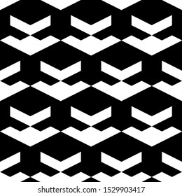 Seamless pattern. Figures, chevrons ornament. Simple background. Shapes, curves wallpaper. Ethnic motif. Geometric backdrop. Digital paper, textile print, web design, abstract. Vector artwork.