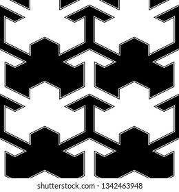 Seamless pattern. Figures, lines backdrop. Shapes, strokes ornament. Ethnic background. Geometric wallpaper. Tribal motif. Folk vector. Digital paper, textile print, web design.