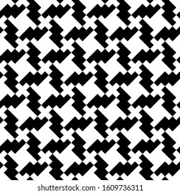 Seamless pattern. Figures ornament. Ethnic wallpaper. Simple shapes backdrop. Mosaics background. Geometric motif. Folk image. Digital paper, web design, textile print, abstract illustration. Vector.