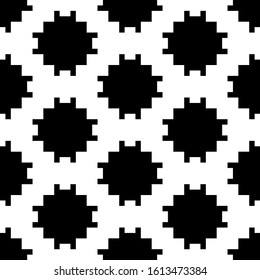 Seamless pattern. Figures ornament. Ethnic background. Crosses illustration. Tribal wallpaper. Folk image. Tribe motif. Ancient mosaic. Digital paper, web design, textile print. Vector artwork.