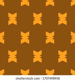 Seamless pattern. Figures ornament. Ethnic wallpaper. Mosaics background. Geometric motif. Folk image. Simple shapes backdrop. Digital paper, web design, textile print.