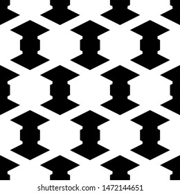 Seamless pattern. Figures ornament. Geometrical backdrop. Simple shapes background. Geometric wallpaper. Polygons motif. Digital paper, textile print, web design, abstract illustration. Vector artwork