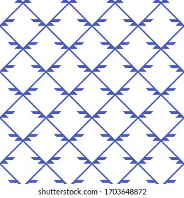 Seamless pattern. Figures ornament. Geometrical backdrop. Simple shapes wallpaper. Geometric background. Grid motif. Digital paper, textile print, web design, abstract illustration. Vector artwork.