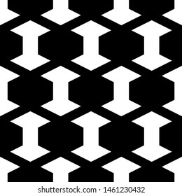 Seamless pattern. Figures ornament. Simple shapes background. Geometrical backdrop. Polygons motif. Geometric wallpaper. Digital paper, textile print, web design, abstract illustration. Vector artwork
