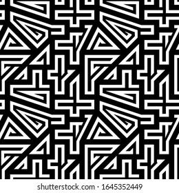  Patrón sin problemas. Personajes adornos. Motivo tribal. Mosaico étnico. Papel pintado de la gente. Curvas, formas fondo. Antecedentes de bordado. Papel digital, impresión textil, diseño web, abstracto. Obra de arte de vectores