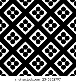 Seamless pattern. Figures ornament.Black and white  pattern for fashion, textile design,  on wall paper, wrapping paper, fabrics and home decor.

