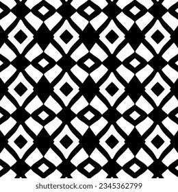 Seamless pattern. Figures ornament.Black and white  pattern for fashion, textile design,  on wall paper, wrapping paper, fabrics and home decor.
