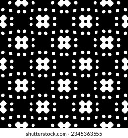 Seamless pattern. Figures ornament.Black and white  pattern for fashion, textile design,  on wall paper, wrapping paper, fabrics and home decor.
