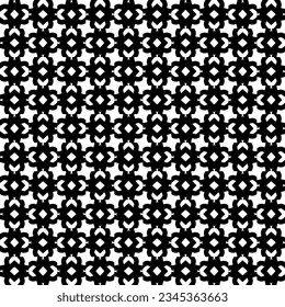 Seamless pattern. Figures ornament.Black and white  pattern for fashion, textile design,  on wall paper, wrapping paper, fabrics and home decor.
