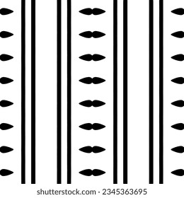 Patrón sin foco. Ornamento de figuras.Patrón blanco y negro para la moda, el diseño textil, sobre papel de pared, papel envolvente, telas y decoración casera.
