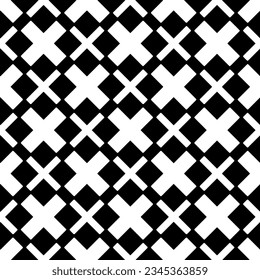 Seamless pattern. Figures ornament.Black and white  pattern for fashion, textile design,  on wall paper, wrapping paper, fabrics and home decor.
