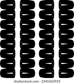 Seamless pattern. Figures ornament.Black and white  pattern for fashion, textile design,  on wall paper, wrapping paper, fabrics and home decor.
