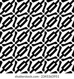 Seamless pattern. Figures ornament.Black and white  pattern for fashion, textile design,  on wall paper, wrapping paper, fabrics and home decor.
