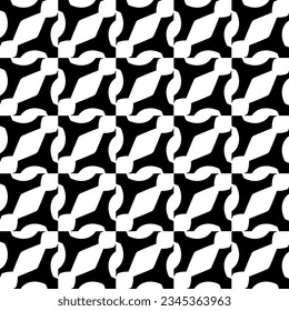 Seamless pattern. Figures ornament.Black and white  pattern for fashion, textile design,  on wall paper, wrapping paper, fabrics and home decor.
