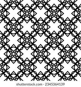 Seamless pattern. Figures ornament.Black and white  pattern for fashion, textile design,  on wall paper, wrapping paper, fabrics and home decor.
