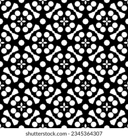 Seamless pattern. Figures ornament.Black and white  pattern for fashion, textile design,  on wall paper, wrapping paper, fabrics and home decor.
