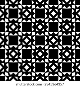 Seamless pattern. Figures ornament.Black and white  pattern for fashion, textile design,  on wall paper, wrapping paper, fabrics and home decor.
