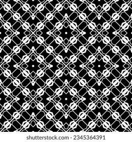Seamless pattern. Figures ornament.Black and white  pattern for fashion, textile design,  on wall paper, wrapping paper, fabrics and home decor.
